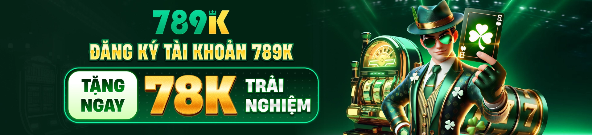 Banner trang chủ 789K thưởng 100% giá trị nạp
